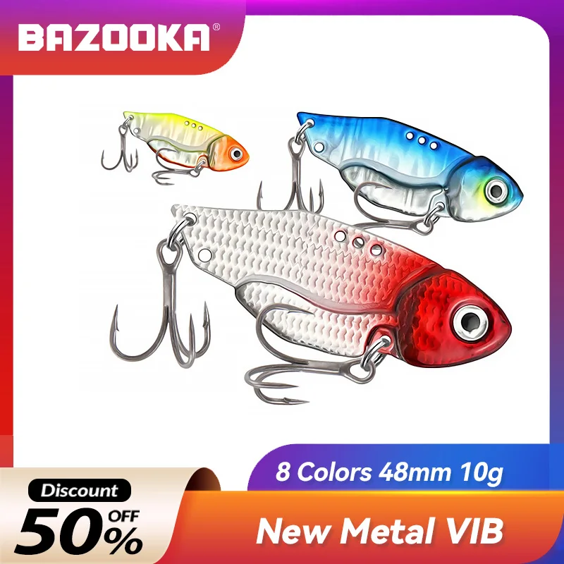 3.5g/5g/7g/10g Bazooka Fishing Blade Lure Wobblers Fishing VIB Spoon Sinking Artificial Baits Bass Crap Perch Metal Pike
3.5g/5g/7g/10g Bazooka Fishing Blade Lure Wobblers Fishing VIB Spoon Sinking Artificial Baits Bass Crap Perch Metal Pike