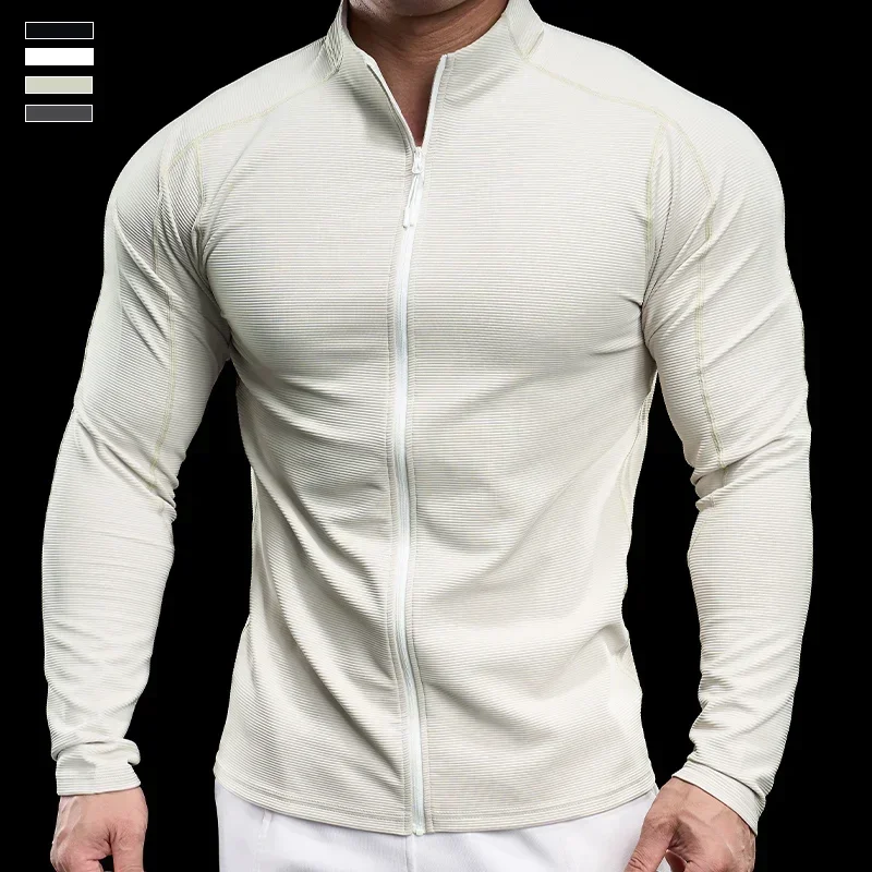 Men Sports Fitness Jacket Autumn Elastic Quick-drying Slim Long-sleeved Gym Training Clothes Outdoor Running Zipper Coat
Men Sports Fitness Jacket Autumn Elastic Quick-drying Slim Long-sleeved Gym Training Clothes Outdoor Running Zipper Coat