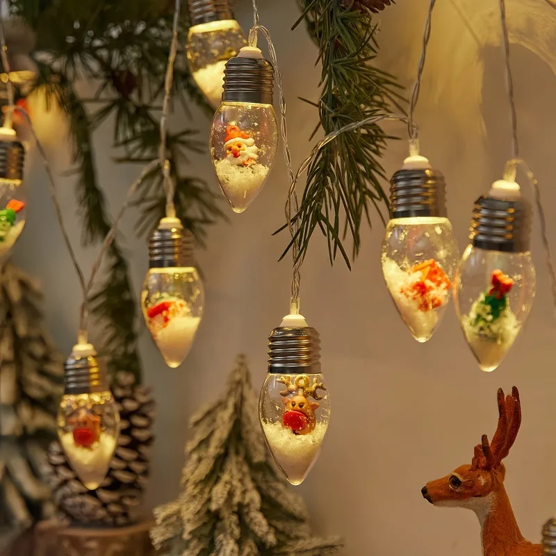 10/20LED Christmas Snow Globe String Lights Santa Claus Christmas Tree Reindeer Doll Wish Light For Wedding Party Home Decor
10/20LED Christmas Snow Globe String Lights Santa Claus Christmas Tree Reindeer Doll Wish Light For Wedding Party Home Decor