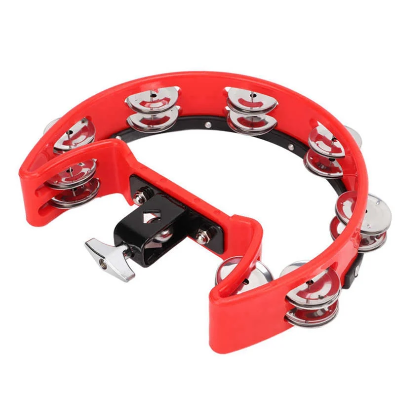 AZZ-Half Moon Music Hand Bell Percussion Instrument Accompaniment Hand Rattle Percussion Instrument Parts Tambourine, Red
AZZ-Half Moon Music Hand Bell Percussion Instrument Accompaniment Hand Rattle Percussion Instrument Parts Tambourine, Red