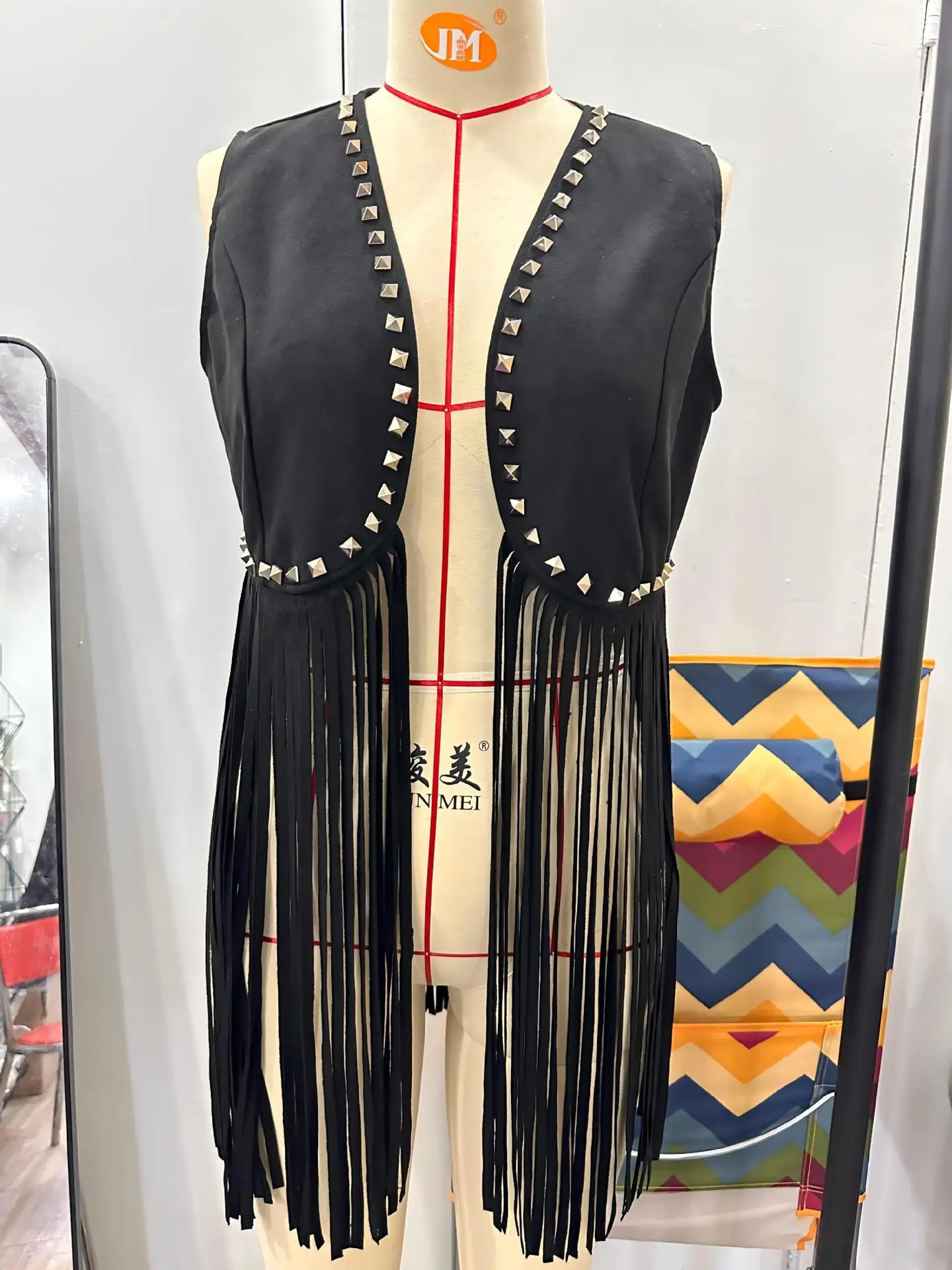 Womens Rivet Fringed Vest Waistcoat
Womens Rivet Fringed Vest Waistcoat