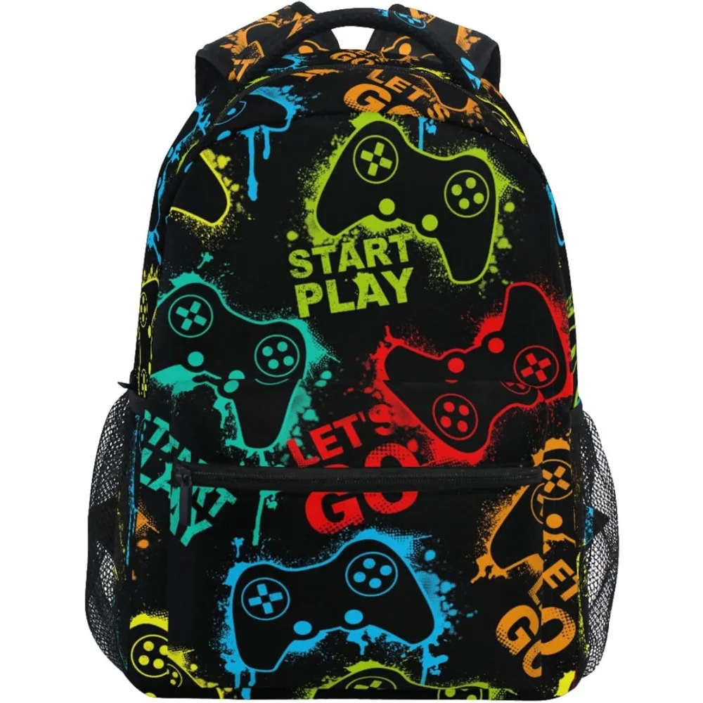 School Start Best Seller! Game Controller Backpack, Colorful Gamer Design, Trendy Bag for Video Game Fans
School Start Best Seller! Game Controller Backpack, Colorful Gamer Design, Trendy Bag for Video Game Fans
