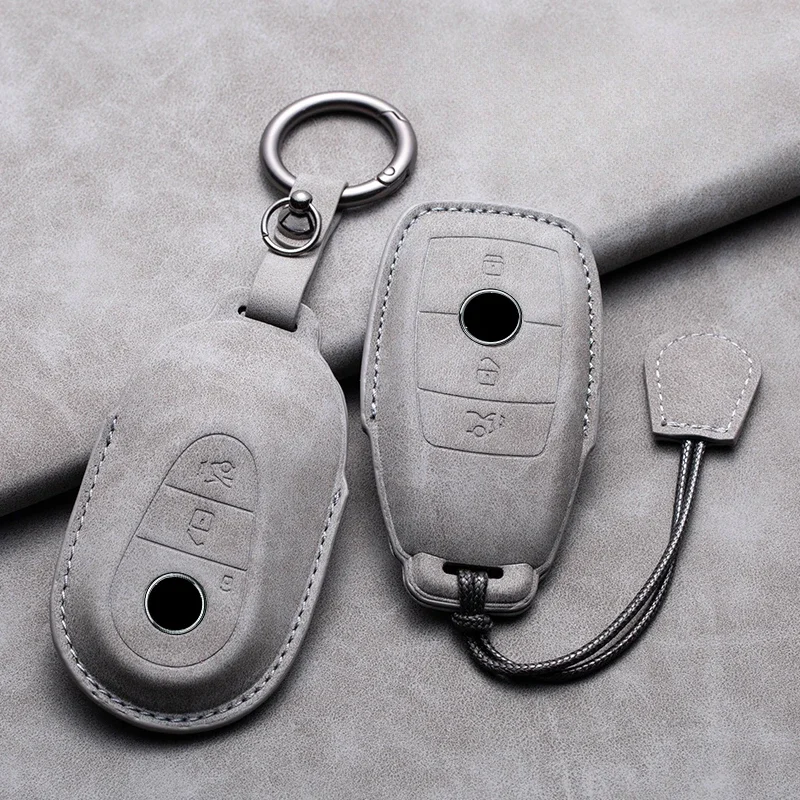 Leather Car Key Case Cover Fob for Mercedes Benz A C E S G Class GLC CLE CLA W177 W205 W213 W222 X167 AMG Keychain Accessories
Leather Car Key Case Cover Fob for Mercedes Benz A C E S G Class GLC CLE CLA W177 W205 W213 W222 X167 AMG Keychain Accessories
