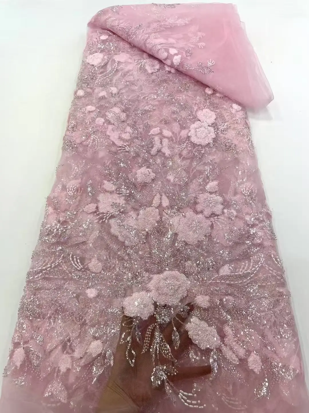 Luxury Nigerian Handmade Beads Net Lace Fabric 2025 High Quality Sequins Embroidery African French Lace Fabric for Dress
Luxury Nigerian Handmade Beads Net Lace Fabric 2025 High Quality Sequins Embroidery African French Lace Fabric for Dress