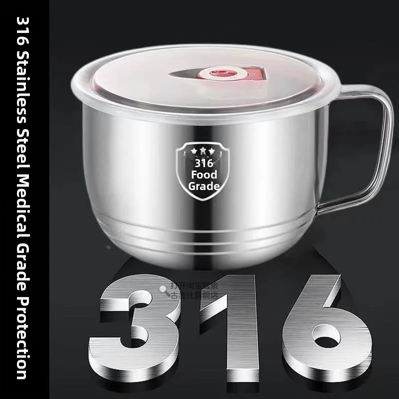 36 Stainl Steel Noodle Bowl with Lid Dormi Lunch Box Fast Food Convenient Noodles Cup Student Dormi Meal Box
36 Stainl Steel Noodle Bowl with Lid Dormi Lunch Box Fast Food Convenient Noodles Cup Student Dormi Meal Box