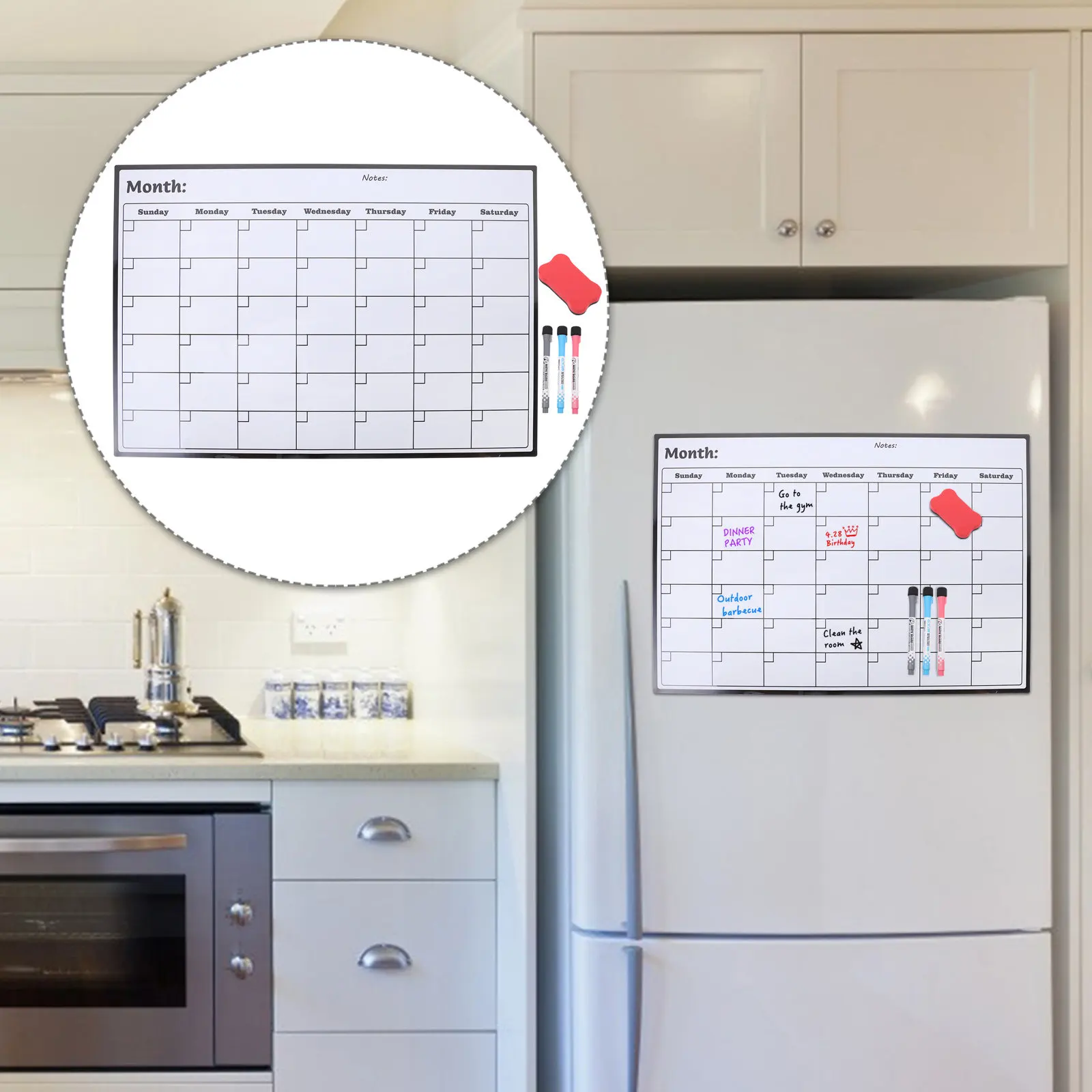 Magnetic Monthly Planner Calendar Dry Erase Whiteboard Schedule Reminder Fridge Calendar Magnetic Plan Board Reusable Note Board
Magnetic Monthly Planner Calendar Dry Erase Whiteboard Schedule Reminder Fridge Calendar Magnetic Plan Board Reusable Note Board