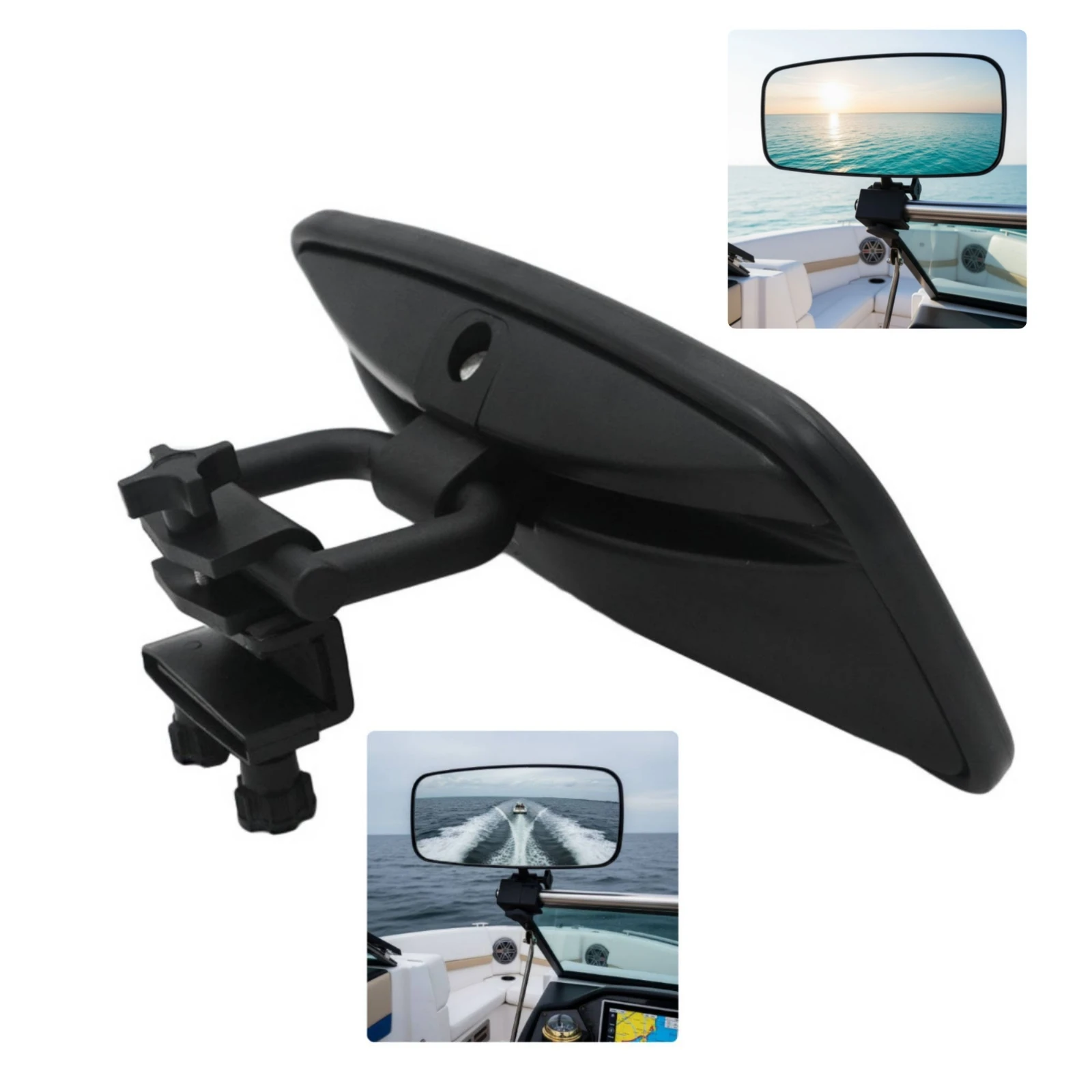 Universal Wide-angle Boat Rearview Mirror Stable Anti-shake Marine Accessory Easy to Install for Versatile Cockpit Viewing
Universal Wide-angle Boat Rearview Mirror Stable Anti-shake Marine Accessory Easy to Install for Versatile Cockpit Viewing