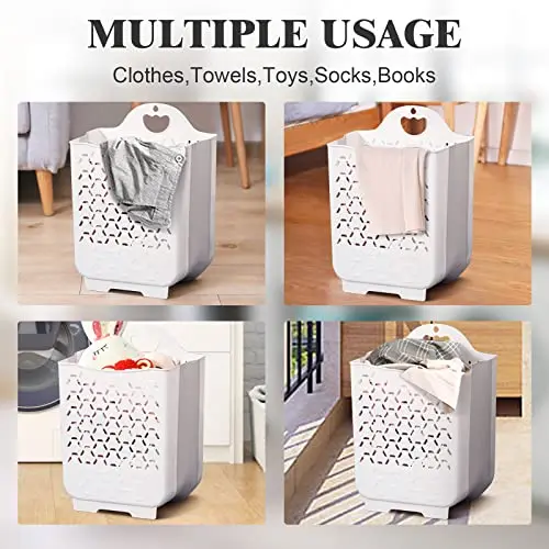 White 2-Pack Expandable Laundry Sorter With Decorative Cutouts, Portable Ventilated Dirty Clothes Bin For Compact Living Spaces
White 2-Pack Expandable Laundry Sorter With Decorative Cutouts, Portable Ventilated Dirty Clothes Bin For Compact Living Spaces