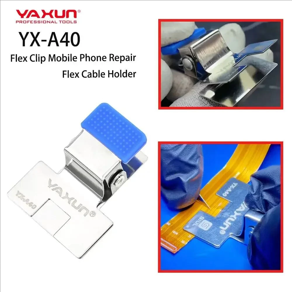 YAXUN YX-A40 Mobile Phones Repair Flex Cable Holder Professional Phone Repair Flex Clip Manual Tool for PCB Soldering Maintenanc
YAXUN YX-A40 Mobile Phones Repair Flex Cable Holder Professional Phone Repair Flex Clip Manual Tool for PCB Soldering Maintenanc