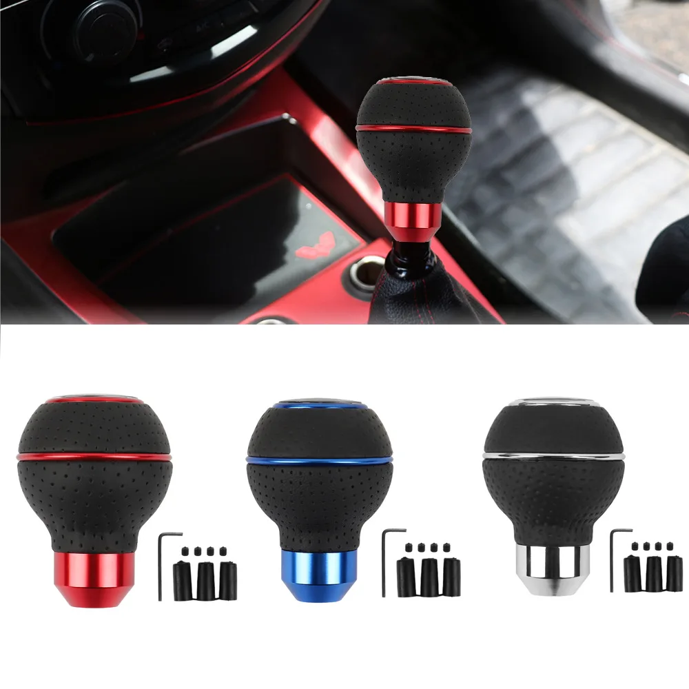 5 Speed Universal PU Leather Gearshift Manual Car Gear Stick Shift Knob Replacement Stick Head Lever AT MT
5 Speed Universal PU Leather Gearshift Manual Car Gear Stick Shift Knob Replacement Stick Head Lever AT MT