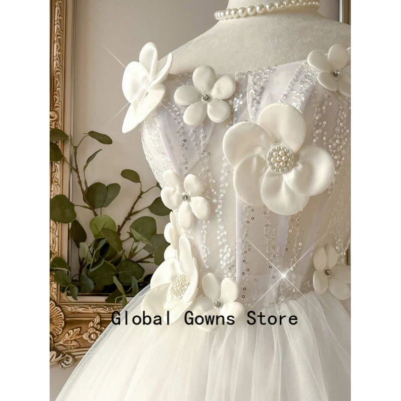 Elegant White Spring Party Wedding Dress Luxurious Embroidered Handmade 3D Flower Pearl,Boning Slim A-Line Short Gown Customize
Elegant White Spring Party Wedding Dress Luxurious Embroidered Handmade 3D Flower Pearl,Boning Slim A-Line Short Gown Customize