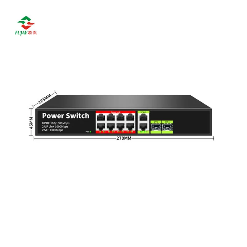 Factory OEM/ODM POE Switch 8 port 10/100/1000M ethernet fiber switch POE gigabit
Factory OEM/ODM POE Switch 8 port 10/100/1000M ethernet fiber switch POE gigabit