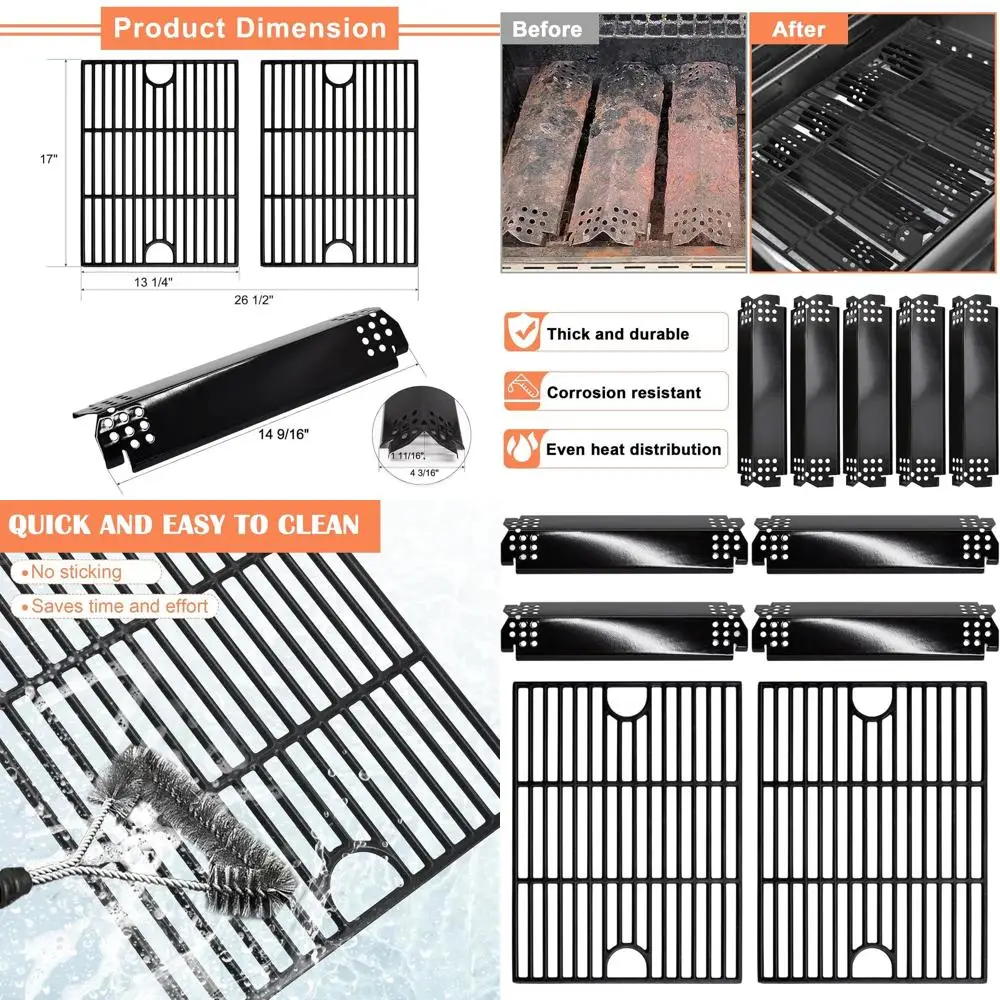 Replacement Parts for 4-Burner 720-0830H, 720-0830D, 720-0958A Gas Grills, 5-Burner 720-0888N, 720-0888, 720-0888A, Cast Iron Gr
Replacement Parts for 4-Burner 720-0830H, 720-0830D, 720-0958A Gas Grills, 5-Burner 720-0888N, 720-0888, 720-0888A, Cast Iron Gr