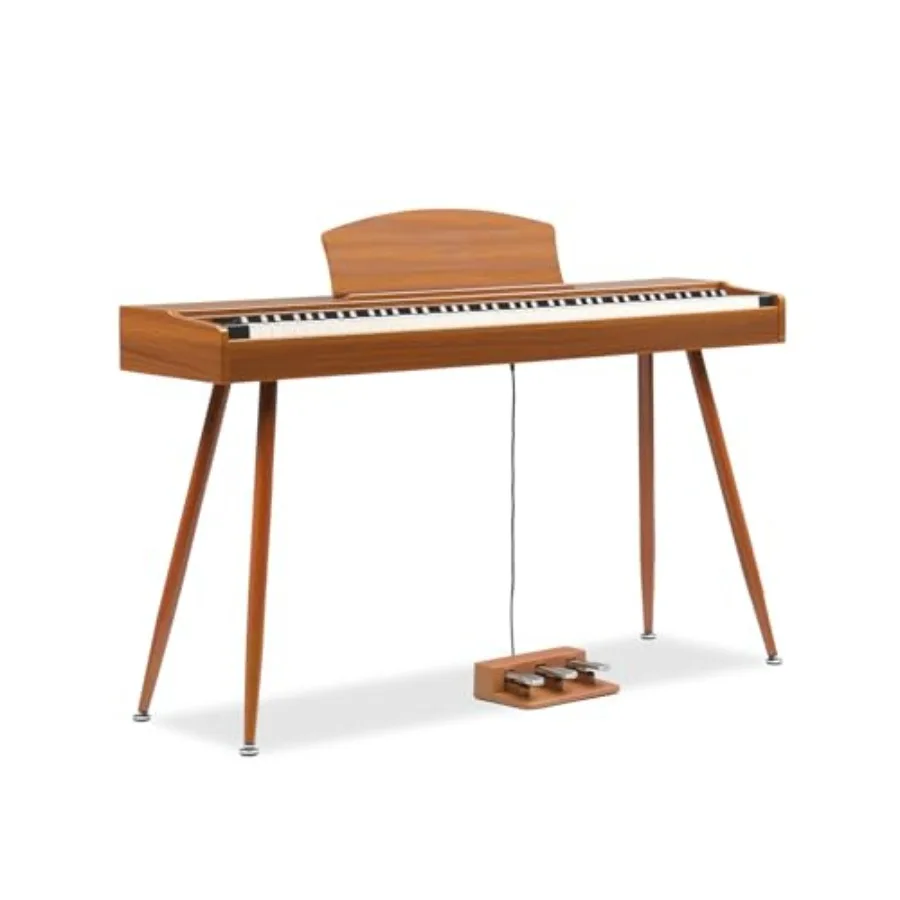 Цифровое пианино с 88 взвешенными клавишами, 3 педалями, съемной подставкой для нот, стереонаушниками, компактным дизайном и MIDI-подключением
Цифровое пианино с 88 взвешенными клавишами, 3 педалями, съемной подставкой для нот, стереонаушниками, компактным дизайном и MIDI-подключением