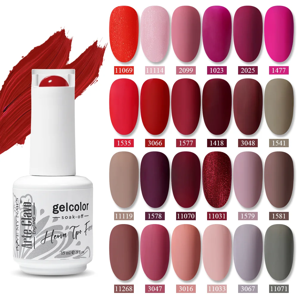 Arte Clavo Wine Red Gel Nail Polish HEMA TPO FREE Semi Permanent UV Gel Christmas Solid Color Gel Polish Nail Supplies Nail Art
Arte Clavo Wine Red Gel Nail Polish HEMA TPO FREE Semi Permanent UV Gel Christmas Solid Color Gel Polish Nail Supplies Nail Art