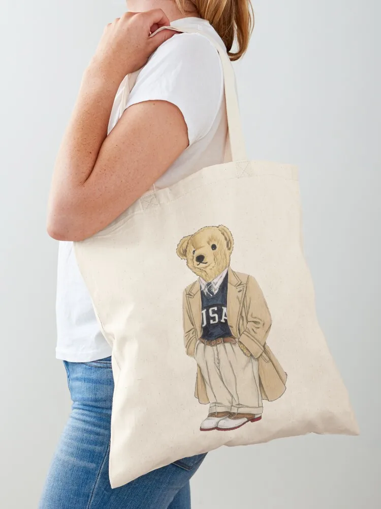Styles Bear Tote Bag Portable shopping bag canvas tote bag large size bags Canvas
Styles Bear Tote Bag Portable shopping bag canvas tote bag large size bags Canvas