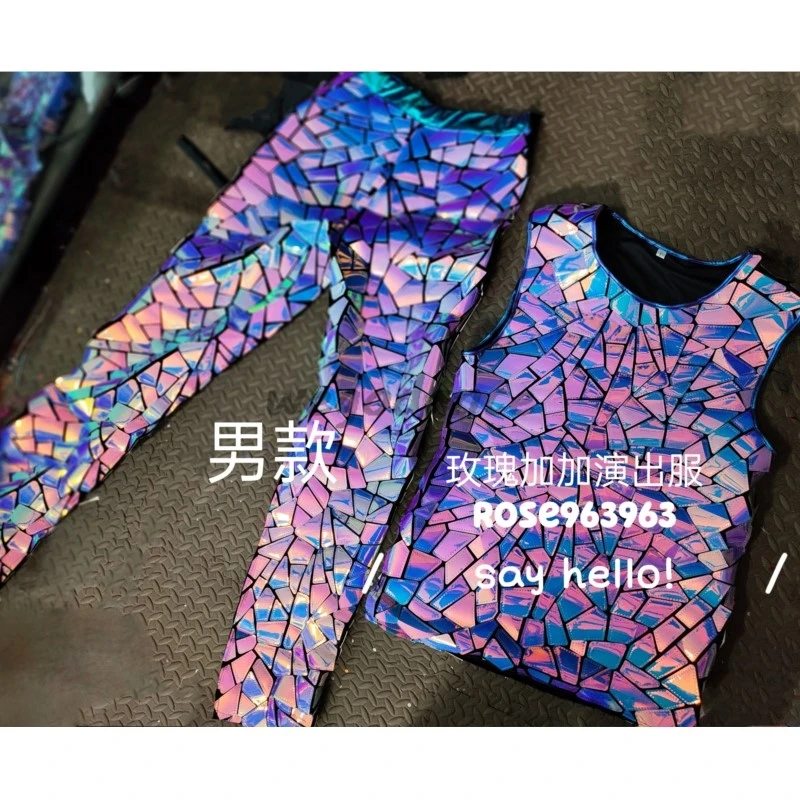 New Colorful Sequins Vest And Pant Set For Men Jazz Dance Performance Costumes
New Colorful Sequins Vest And Pant Set For Men Jazz Dance Performance Costumes