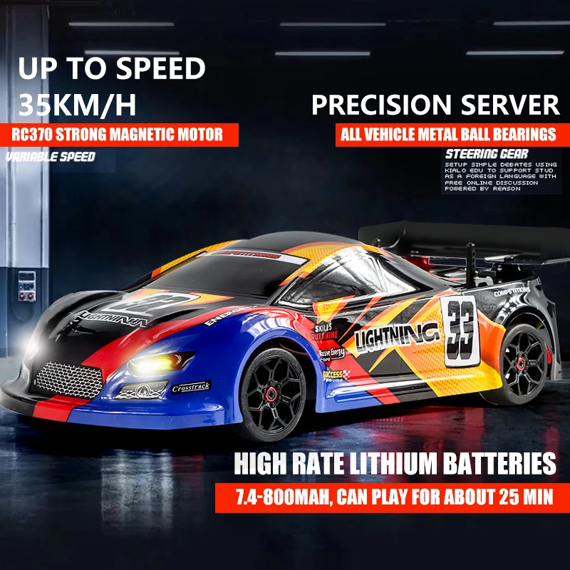 2192/2193 RC Toy Racing Car - 4WD High Speed Drift with Light Control, 2.4G Remote Control, Ideal Gift for Kids
2192/2193 RC Toy Racing Car - 4WD High Speed Drift with Light Control, 2.4G Remote Control, Ideal Gift for Kids