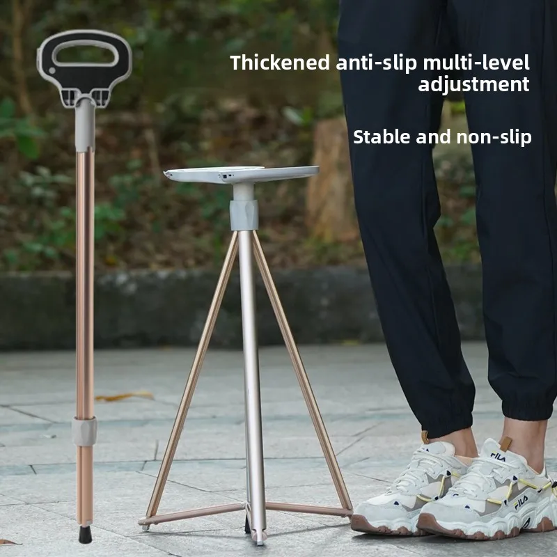 Multifunctional elderly cane chair dual-purpose with stool can sit hiking cane outdoor folding chair climbing cane
Multifunctional elderly cane chair dual-purpose with stool can sit hiking cane outdoor folding chair climbing cane