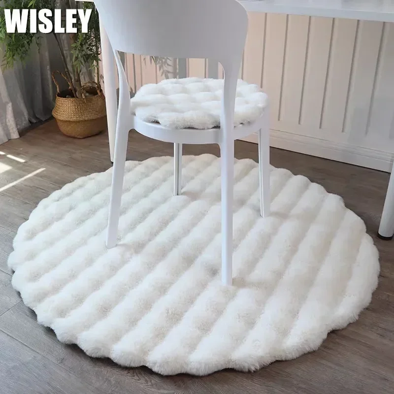 Plush Shaggy Round Carpets for Living Room Cute Circle Kids Rug Soft Fluffy Bedroom Bedside Rugs Non-slip Floor Mat Chair Mats
Plush Shaggy Round Carpets for Living Room Cute Circle Kids Rug Soft Fluffy Bedroom Bedside Rugs Non-slip Floor Mat Chair Mats
