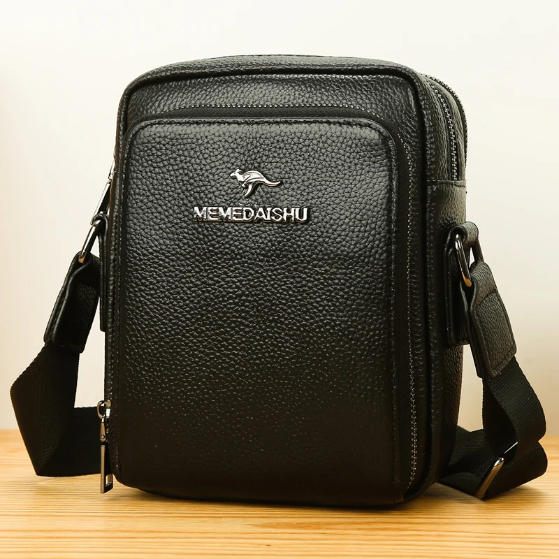 Genuine Leather Men Bags Soft Leather Shoulder Crossbody Bags Casual Men Leather Bag bolsos cruzados hommes bolsos backpack sac
Genuine Leather Men Bags Soft Leather Shoulder Crossbody Bags Casual Men Leather Bag bolsos cruzados hommes bolsos backpack sac