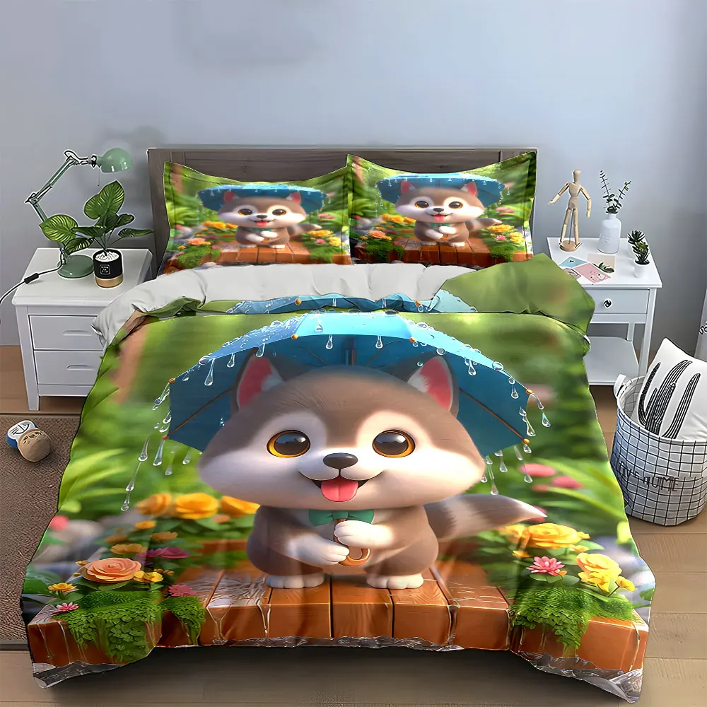 Cute Animal Figurine Set Decoration Bedding Set with 1 Duvet Cover 2 Pillowcases Single Double King Queen, Gift
Cute Animal Figurine Set Decoration Bedding Set with 1 Duvet Cover 2 Pillowcases Single Double King Queen, Gift