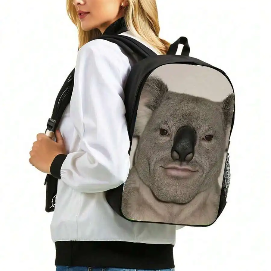 Koala Print Backpack For Adults Lightweight Casual School Bag With Zipper Closure
Koala Print Backpack For Adults Lightweight Casual School Bag With Zipper Closure