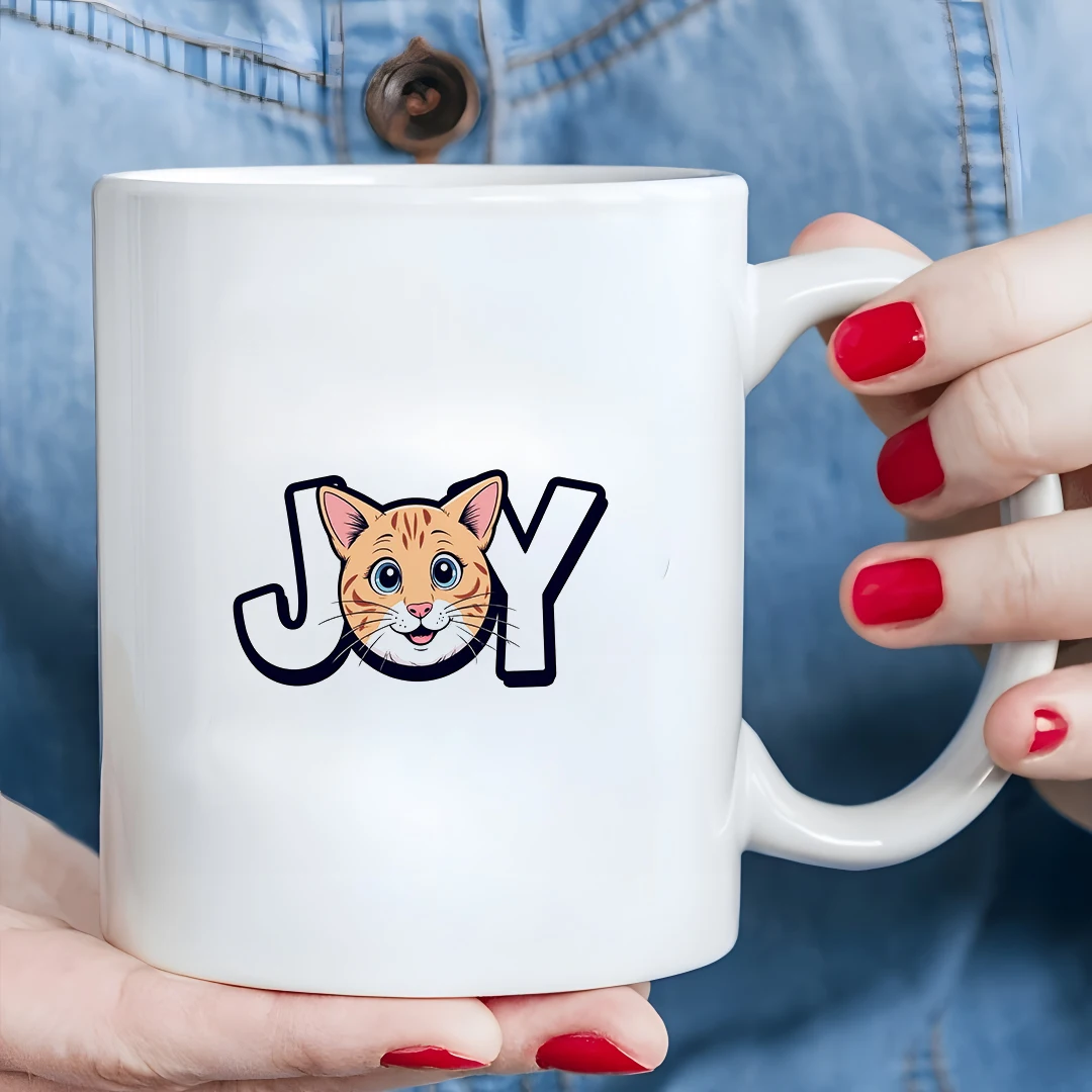 11oz Cartoon Cat Design Mug + JOY Letter Cup Kids Drink Cup Christmas Family Office Cup
11oz Cartoon Cat Design Mug + JOY Letter Cup Kids Drink Cup Christmas Family Office Cup