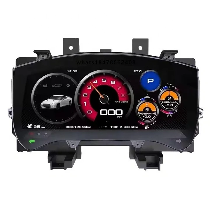 Car Auto Speedometer for GTR 2008-2023 LCD Digital Cluster Car Upgrade Dashboard Instrument
Car Auto Speedometer for GTR 2008-2023 LCD Digital Cluster Car Upgrade Dashboard Instrument