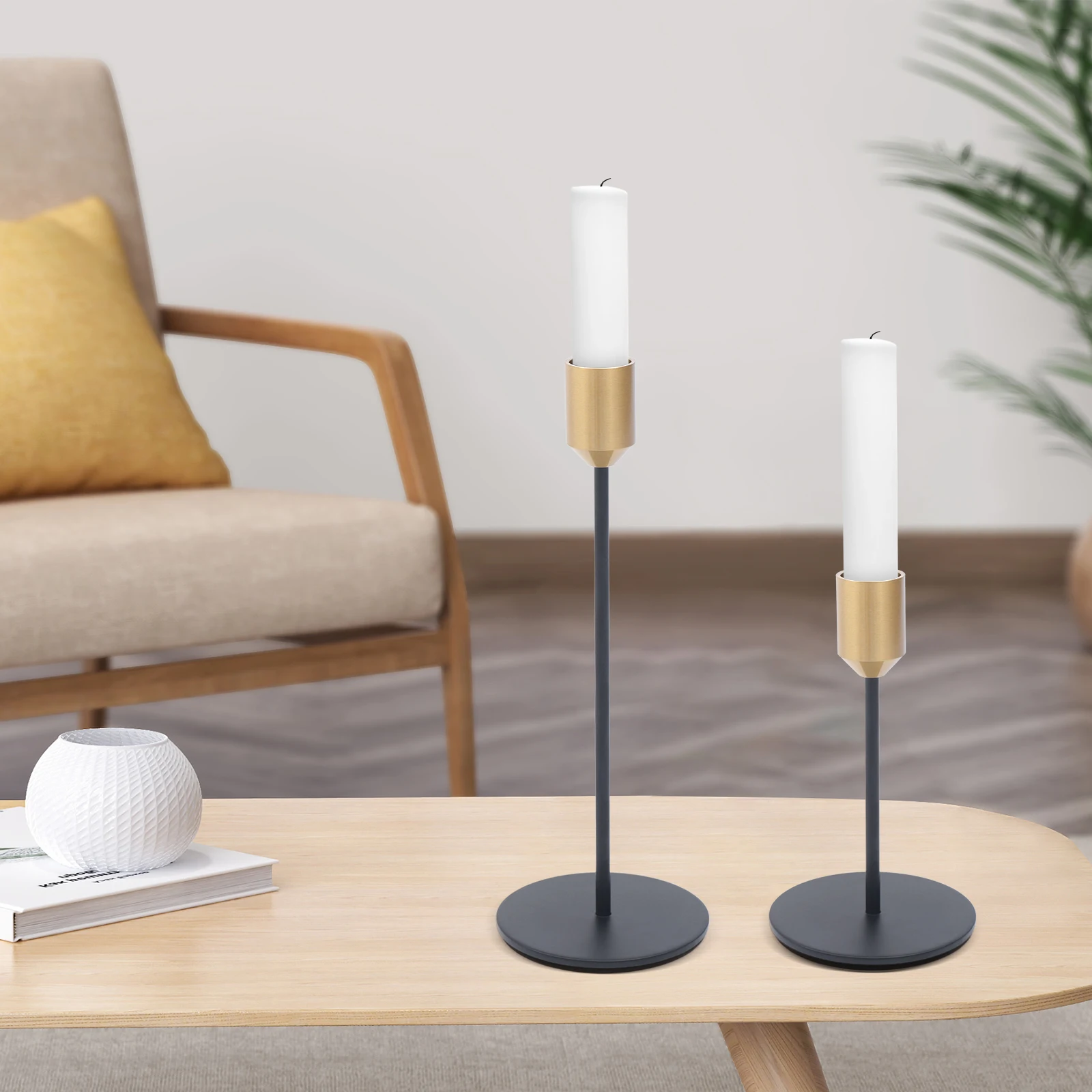 Candlestick Holders Taper Candle Holders, 2 Pcs Candle Stick Holders Set, Gold & Black Candlestick Holders Set Table Decorative
Candlestick Holders Taper Candle Holders, 2 Pcs Candle Stick Holders Set, Gold & Black Candlestick Holders Set Table Decorative