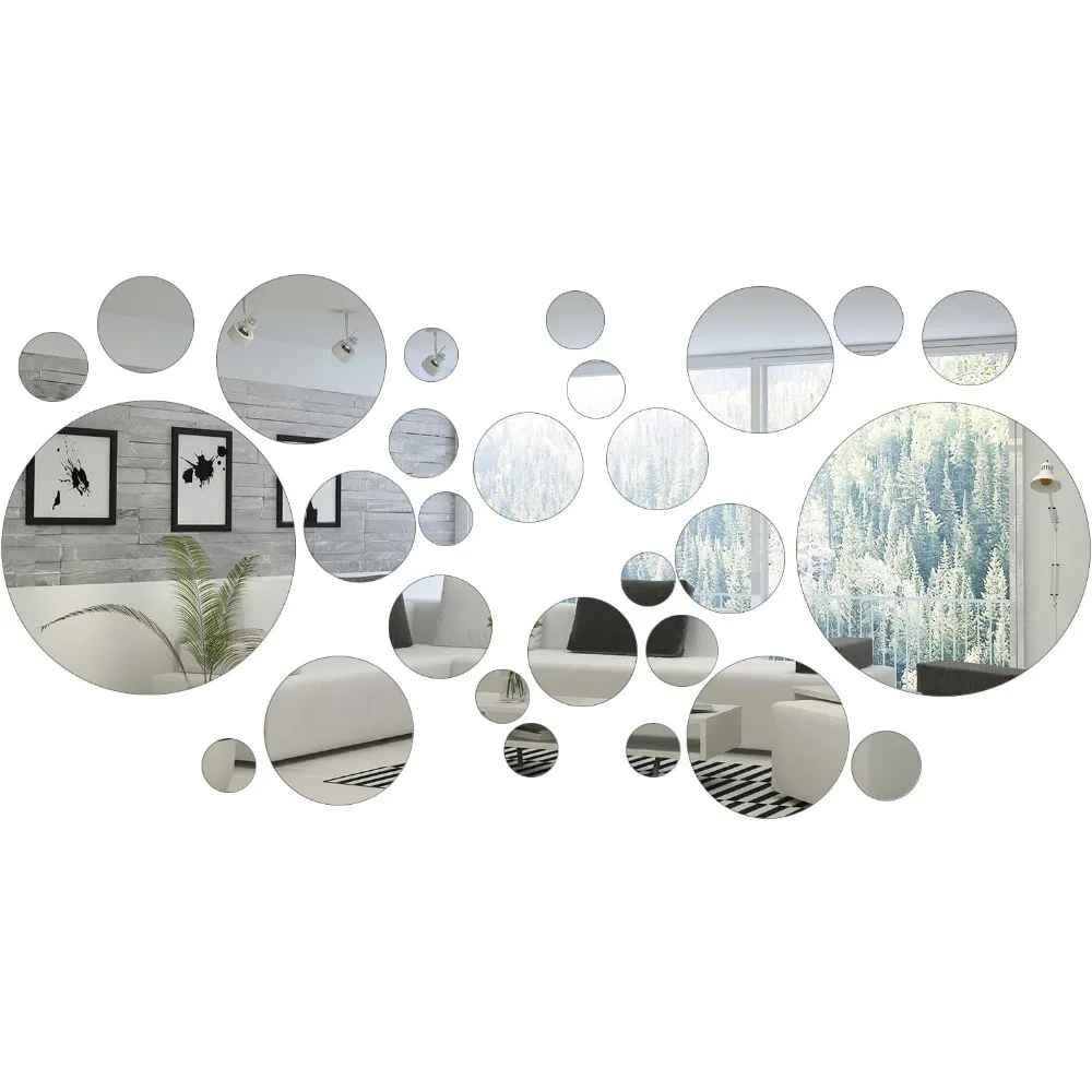 Acrylic wall stickers, detachable circular wall stickers, circular mirror tiles, suitable for bathrooms, living rooms, bedrooms
Acrylic wall stickers, detachable circular wall stickers, circular mirror tiles, suitable for bathrooms, living rooms, bedrooms