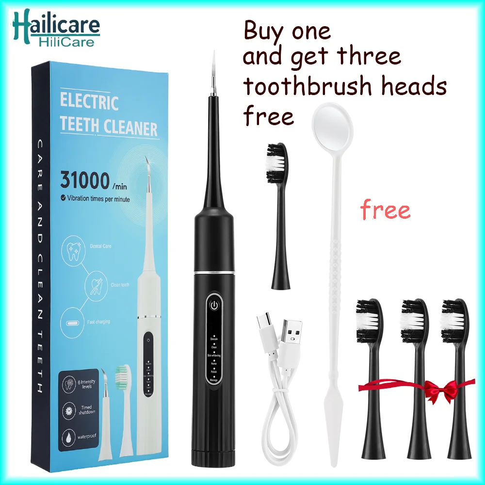 Electric Tooth Cleaner Waterproof Toothbrush Sonic Vibration Dental Scaler Plaque Calculus Tartar Remover Teeth Cleaning Tools
Electric Tooth Cleaner Waterproof Toothbrush Sonic Vibration Dental Scaler Plaque Calculus Tartar Remover Teeth Cleaning Tools