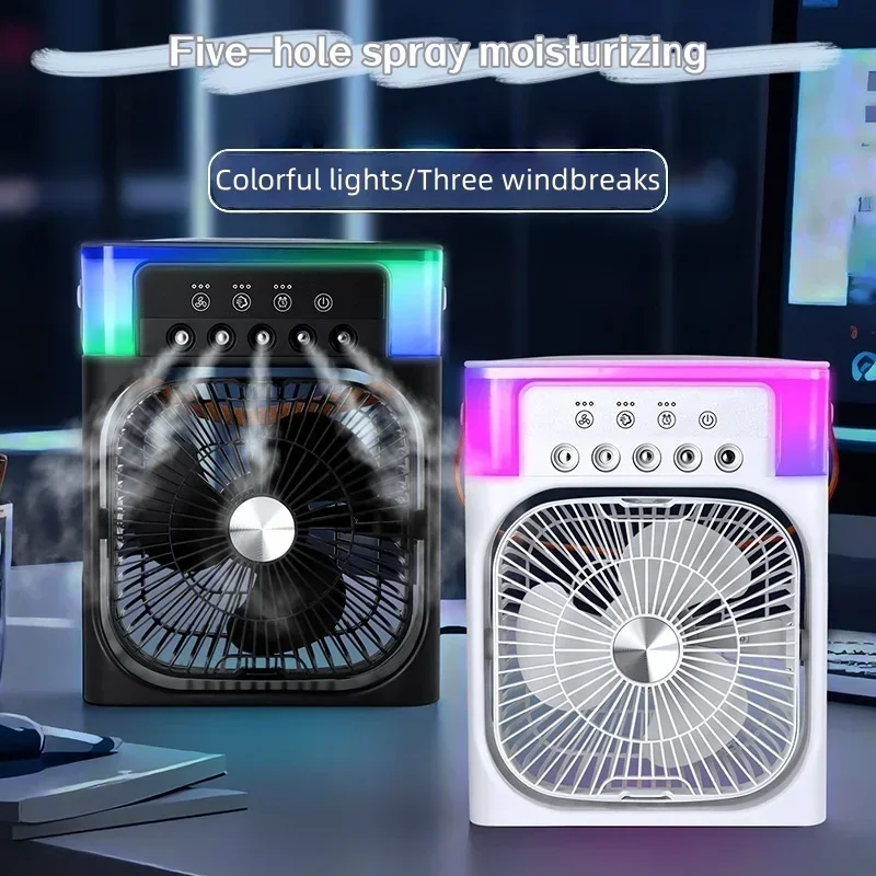 Fan AIr Conditioner Household Small Air Cooler LED Night Light Portable Humidifier Air Adjustment Fan Office Home Fan
Fan AIr Conditioner Household Small Air Cooler LED Night Light Portable Humidifier Air Adjustment Fan Office Home Fan
