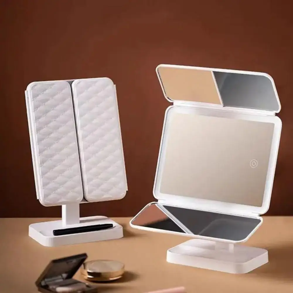 3X/2X/1X Magnifications Cosmetic Mirror 180° Adjustable Rotation 3 Panels Makeup Table Mirror Folding Touch Sensor Switch
3X/2X/1X Magnifications Cosmetic Mirror 180° Adjustable Rotation 3 Panels Makeup Table Mirror Folding Touch Sensor Switch
