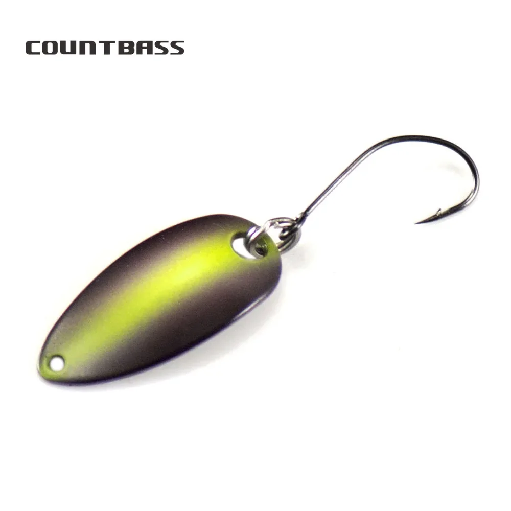 Countbass Casting Spoon Size 27x12.5mm, 2.2g 5/64oz Freshwater Salmon Trout Pike Bass Metal Brass Fishing Lures Fish Bait
Countbass Casting Spoon Size 27x12.5mm, 2.2g 5/64oz Freshwater Salmon Trout Pike Bass Metal Brass Fishing Lures Fish Bait