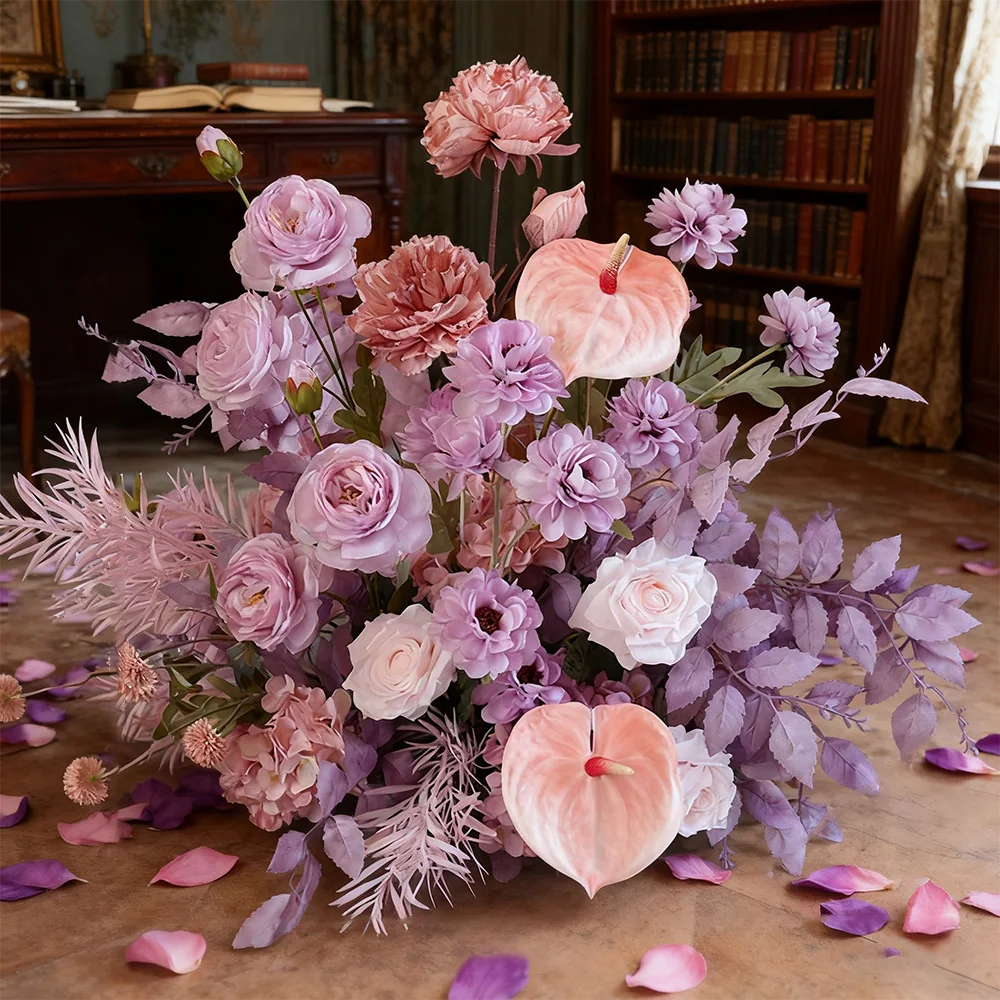 Свадебный реквизит Цветочная композиция событие Сцена Фон Цветочное украшение Фиолетовый цветок Ворс Окно Дисплей Поддельные цветочные реквизиты
Свадебный реквизит Цветочная композиция событие Сцена Фон Цветочное украшение Фиолетовый цветок Ворс Окно Дисплей Поддельные цветочные реквизиты