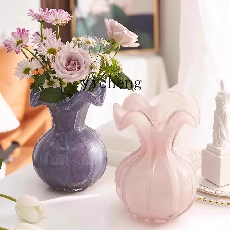 FY Glass vase ornament living room flower arrangement glass dining table living room
FY Glass vase ornament living room flower arrangement glass dining table living room