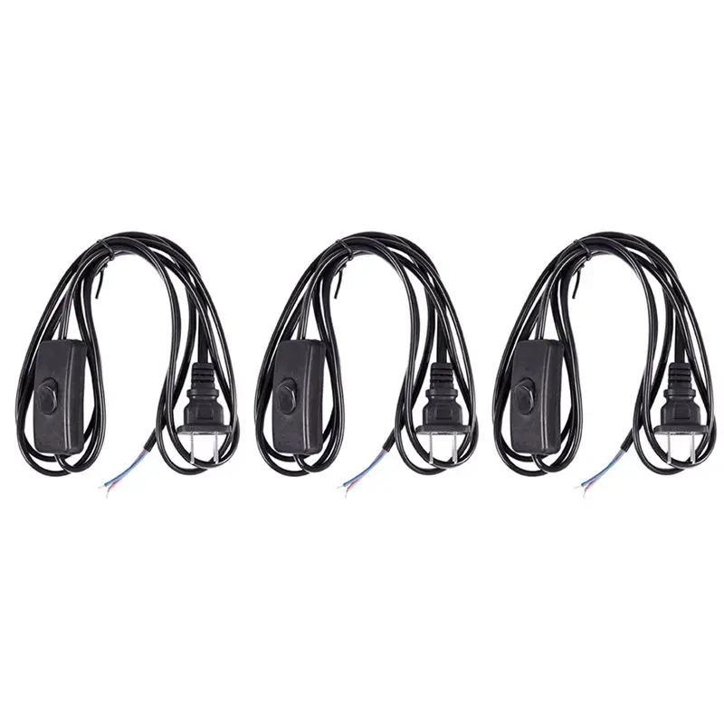 SYW-3X US Plug 1.8M Power Cord On/Off Button Switch AC110V 3A AC250V 6A Black
SYW-3X US Plug 1.8M Power Cord On/Off Button Switch AC110V 3A AC250V 6A Black