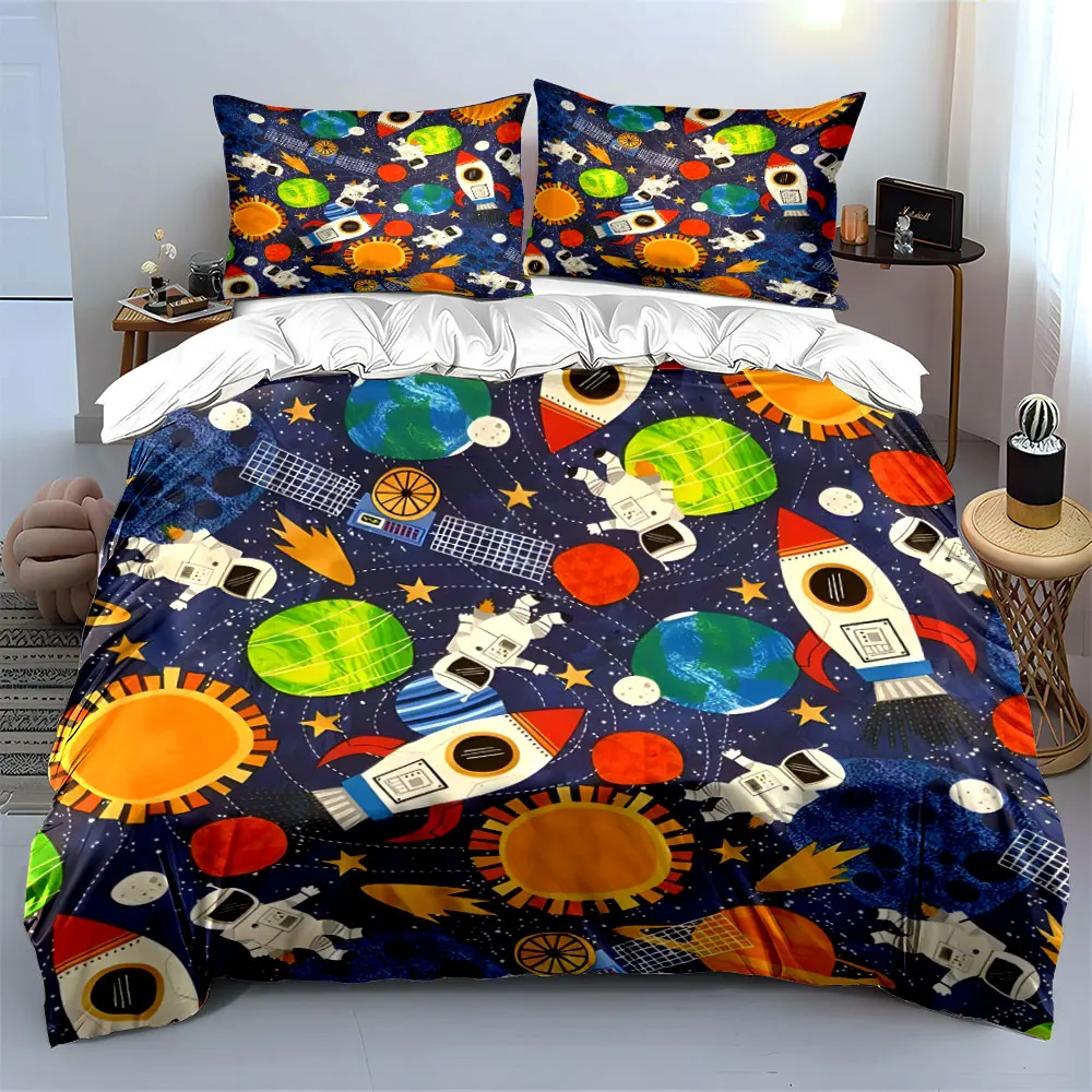 "Space Adventure Themed Bedding Set" Soft Comfortable Duvet Cover Bedding Set Included 1*Duvet Cover & 2*Pillowcases, gift
"Space Adventure Themed Bedding Set" Soft Comfortable Duvet Cover Bedding Set Included 1*Duvet Cover & 2*Pillowcases, gift