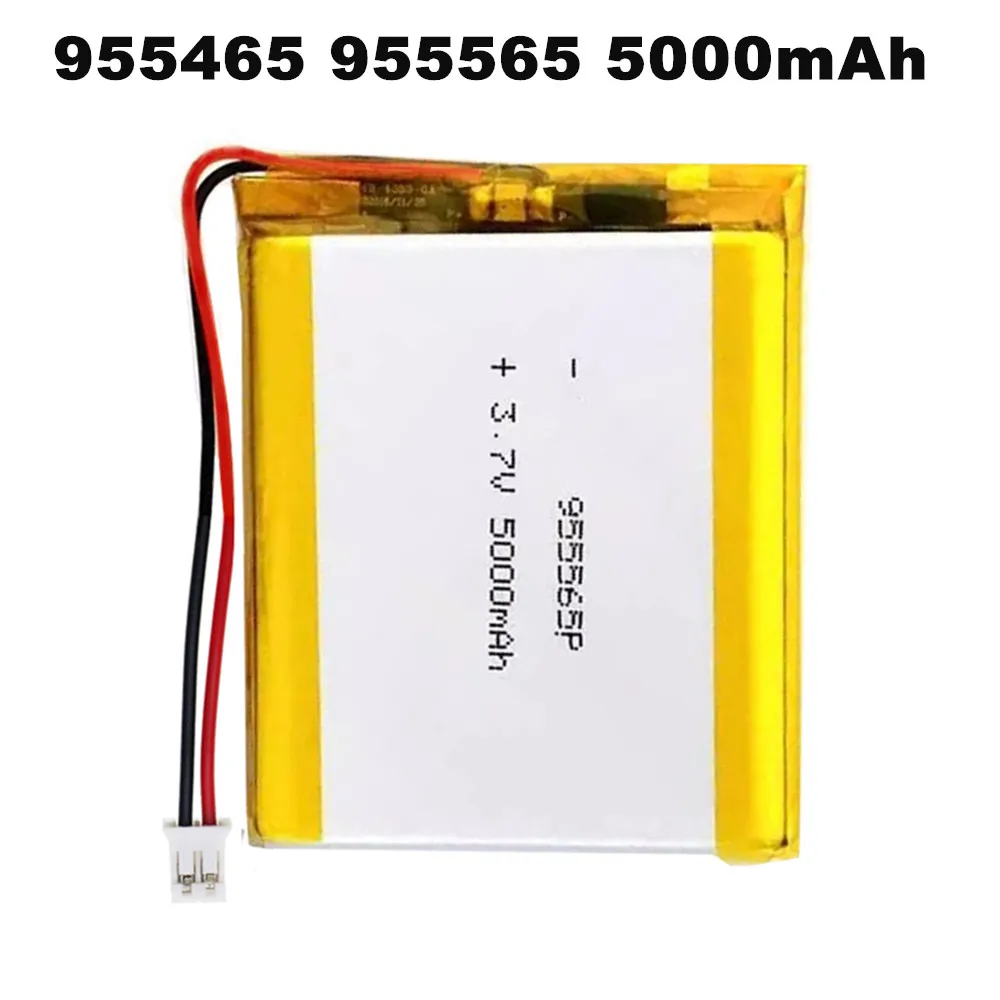 New 955465 955565 3.7V 5000mAH PH 2.0mm 2pin Plug Rechargeable Lithium Polymer Battery for Tablet Power Bank Hand Warmers GPS
New 955465 955565 3.7V 5000mAH PH 2.0mm 2pin Plug Rechargeable Lithium Polymer Battery for Tablet Power Bank Hand Warmers GPS