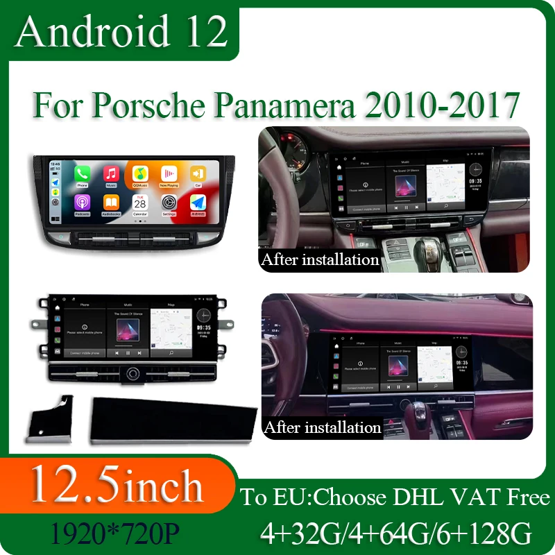 Автомобильная магнитола на Android 12 для Porsche Panamera 12,3-2010, экран 2017 дюйма, мультимедийный плеер, GPS-навигация, DVD, автомобильный стерео Carplay 4G
Автомобильная магнитола на Android 12 для Porsche Panamera 12,3-2010, экран 2017 дюйма, мультимедийный плеер, GPS-навигация, DVD, автомобильный стерео Carplay 4G