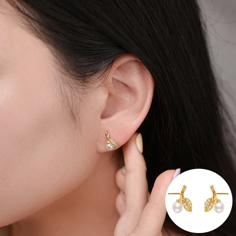 100% 925 Sterling Silver Pearl Plant Earrings for Women Girl Zircon Fashion Small Leaf Design Jewelry Party Gift Dropshipping
100% 925 Sterling Silver Pearl Plant Earrings for Women Girl Zircon Fashion Small Leaf Design Jewelry Party Gift Dropshipping