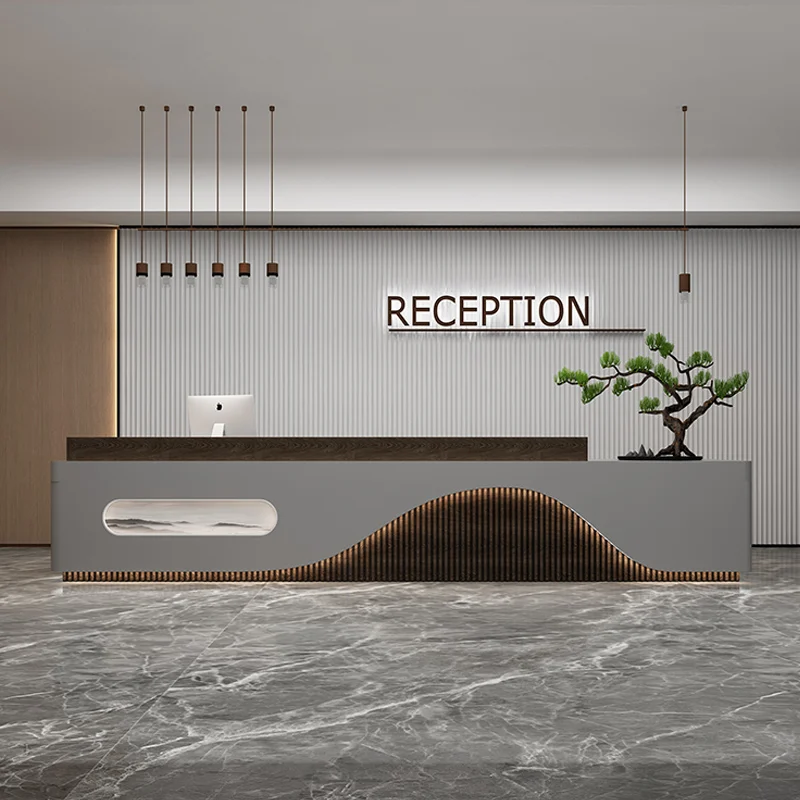 Luxury Clinic Reception Desk Executive Counter Display Hotel Commercial Reception Desk Premium Mostrador Oficina Furniture HDH
Luxury Clinic Reception Desk Executive Counter Display Hotel Commercial Reception Desk Premium Mostrador Oficina Furniture HDH