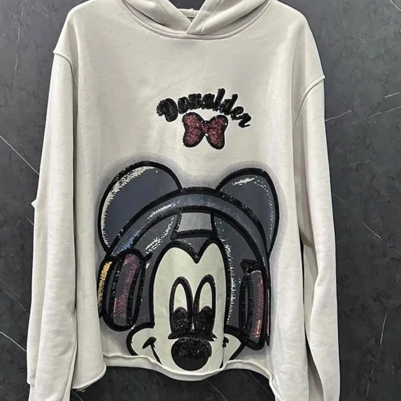 Disney Spring Autumn New Glitter Print Cartoon Bow Mickey Hoodie College Style Sweet Loose Versatile Top Simple Commuting Hoodie
Disney Spring Autumn New Glitter Print Cartoon Bow Mickey Hoodie College Style Sweet Loose Versatile Top Simple Commuting Hoodie