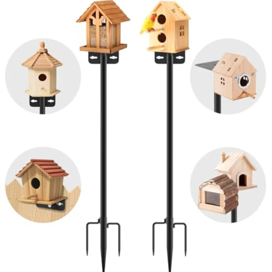 Adjustable Bird Feeder Pole, Bird House Pole Suitable for Feeders and Birdhouse, Weather Station, Heavy-Duty Rustproof Design,
Adjustable Bird Feeder Pole, Bird House Pole Suitable for Feeders and Birdhouse, Weather Station, Heavy-Duty Rustproof Design,