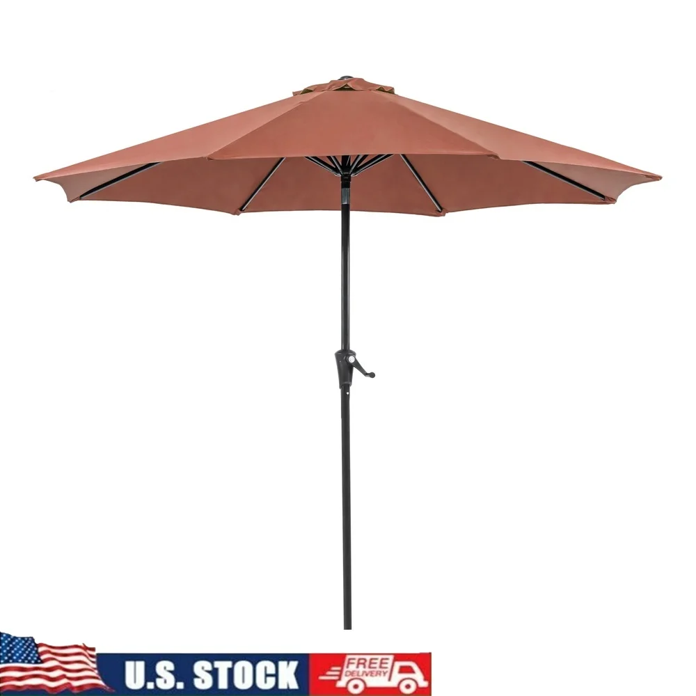 9FT Outdoor Round Tilting Patio Umbrella UV Water Resistant Steel Pole Easy Setup Carry Bag Sienna Red Black
9FT Outdoor Round Tilting Patio Umbrella UV Water Resistant Steel Pole Easy Setup Carry Bag Sienna Red Black