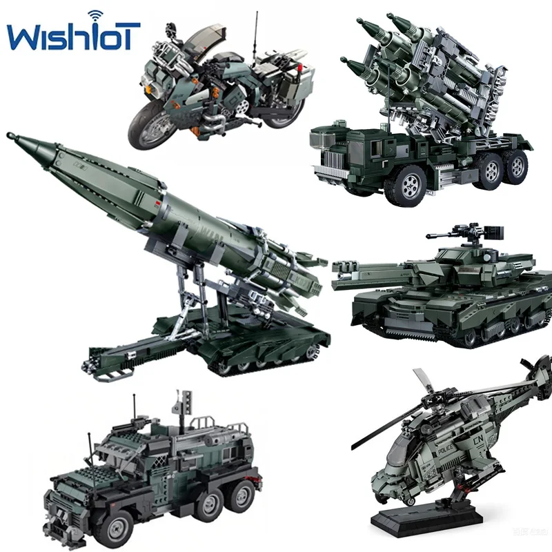 Military Series Explosion-Proof Armored Tank Car Model Building Blocks Missile Vehicle/Helicopter Assembly MOC Bricks Toy Gifts
Military Series Explosion-Proof Armored Tank Car Model Building Blocks Missile Vehicle/Helicopter Assembly MOC Bricks Toy Gifts