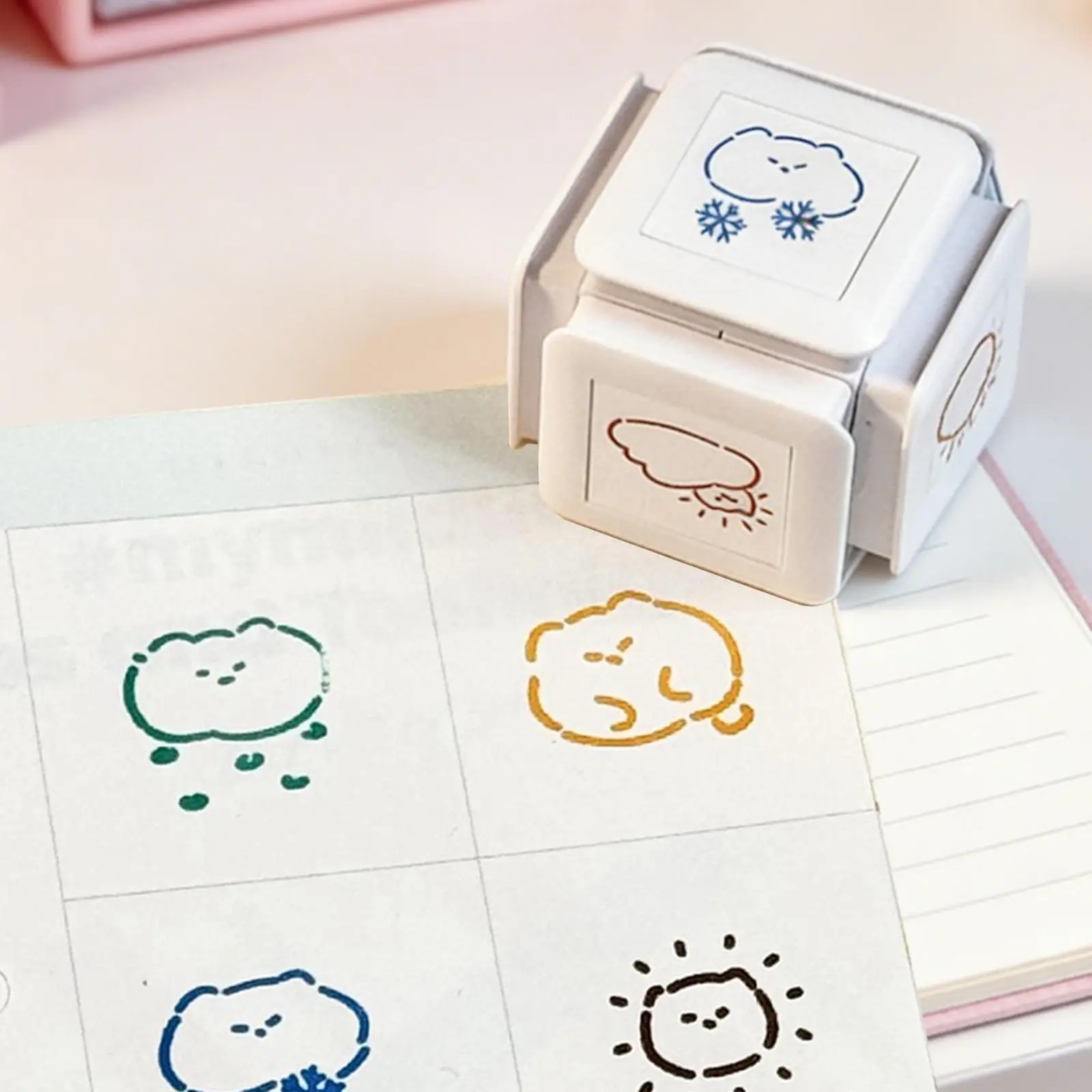 Cat Weather Stamp 6 in 1 Easy to Use Sturdy, Multipurpose, Portable, Pre Self Inking Stamp for Drawing, Scrapbooking
Cat Weather Stamp 6 in 1 Easy to Use Sturdy, Multipurpose, Portable, Pre Self Inking Stamp for Drawing, Scrapbooking
