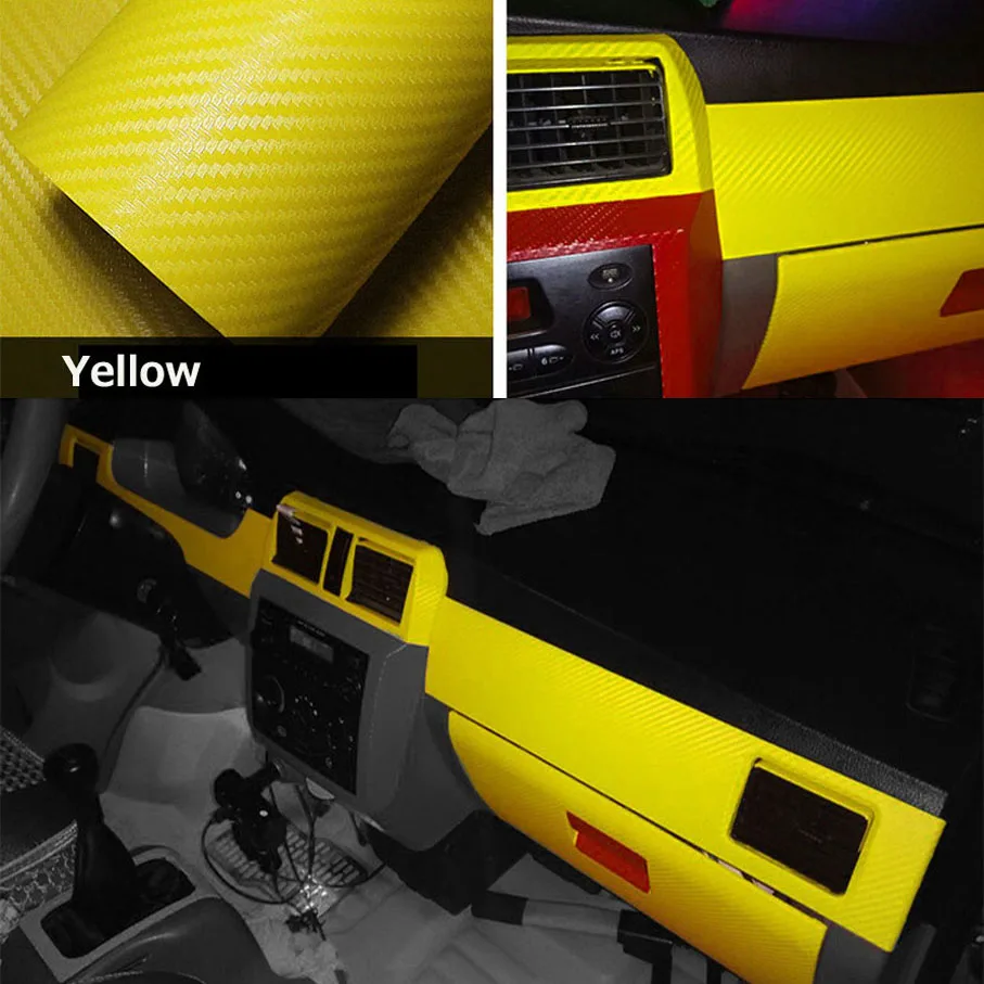 127X30CM/Lot Yellow 3D Carbon Vinyl Film Car Wrap Sheet Roll 3D Car Stickers And Decals Motorcycle Car styling 3D carbon film
127X30CM/Lot Yellow 3D Carbon Vinyl Film Car Wrap Sheet Roll 3D Car Stickers And Decals Motorcycle Car styling 3D carbon film