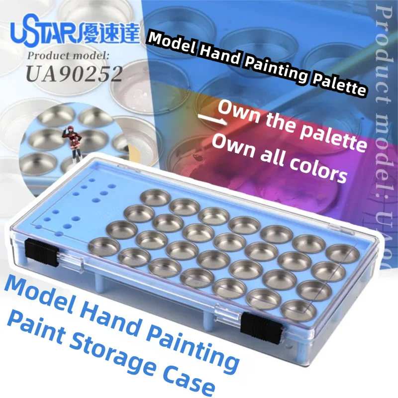 Ustar Paint Palette with Stand Ideal for Gundam & Miniature Scale Model Painting Hand Brush & Airbrush Pigment Mixing Accessory
Ustar Paint Palette with Stand Ideal for Gundam & Miniature Scale Model Painting Hand Brush & Airbrush Pigment Mixing Accessory